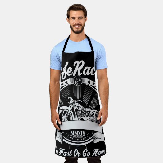 Cafe Racer Schürze (Getragen)