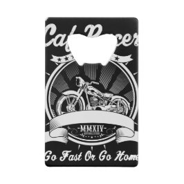 Cafe Racer Stainless Steel Bottle Opener Geldbeutel Flaschenöffner