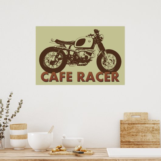 Cafe Racer Vintag Poster (Küche)