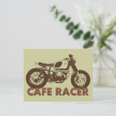 Cafe Racer Vintag Postkarte (Stehend Vorderseite)