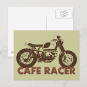 Cafe Racer Vintag Postkarte (Vorne/Hinten)