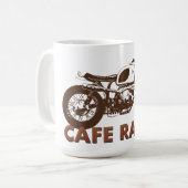 Cafe Racer Vintage Kaffeetasse (Vorderseite Links)