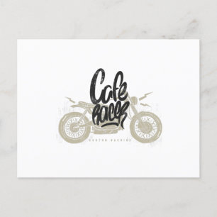Cafe Racer Vintage-Motorrad Postkarte