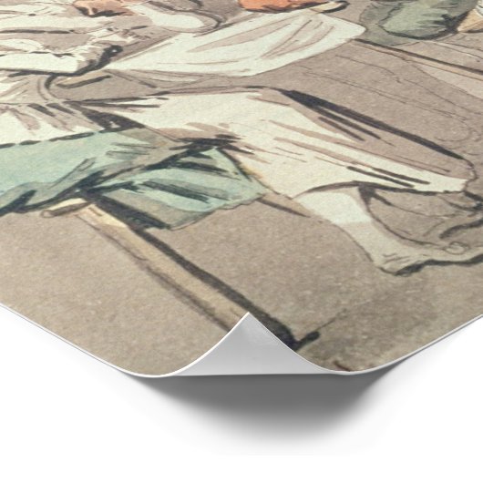 Cafe Ramponneau Poster (Ecke)