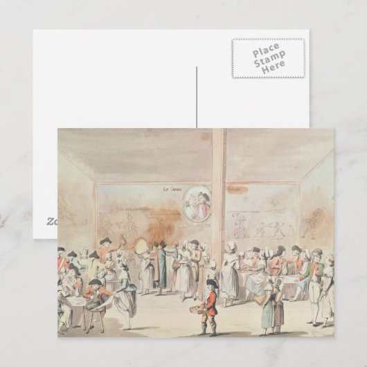 Cafe Ramponneau Postkarte (Vorne/Hinten)