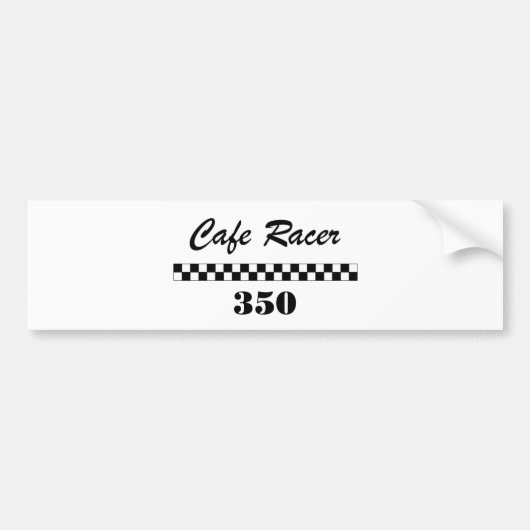 Café-Rennläufer Autoaufkleber (Vorne)