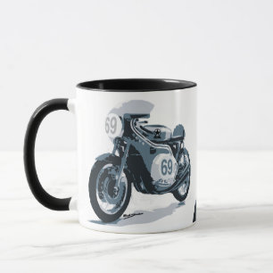 Café-Rennläufer-Klassiker-Motorrad Tasse