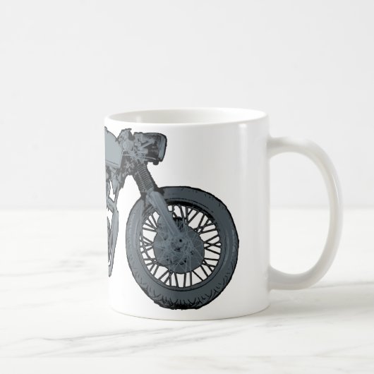 Café-Rennläufer-klassisches Grau Kaffeetasse (Rechts)