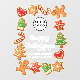 Café Restaurant Bäckerei Weihnachten  Fensteraufkleber