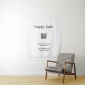 Cafe Restaurant Scan zu sehen Menü Bestellung QR H Wandteppich (Beispiel)