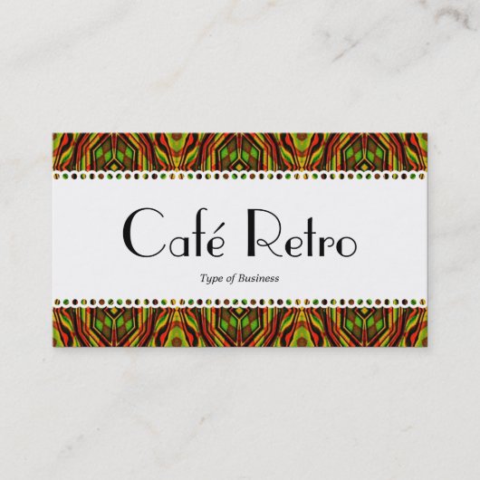 Café Retro (Scallope) Visitenkarte (Vorderseite)