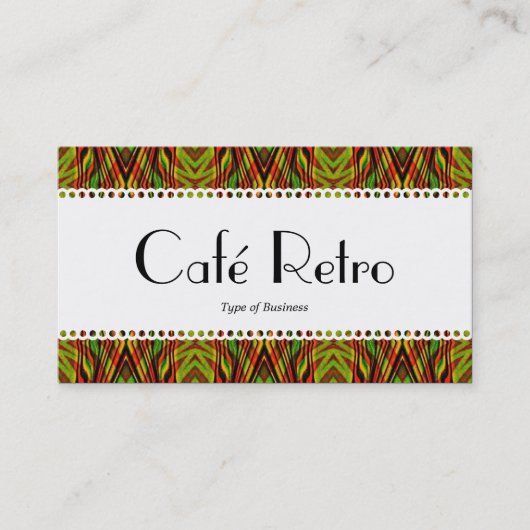 Café Retro (Scallope) Visitenkarte (Vorderseite)