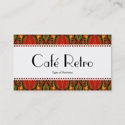 Café Retro (Scallope) Visitenkarte (Vorderseite)