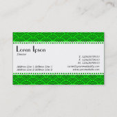 Café Retro (Scalloped) - Muster für Fischfang Visitenkarte (Rückseite)