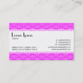 Café Retro (Scalloped) - Muster für Fischfang Visitenkarte (Rückseite)