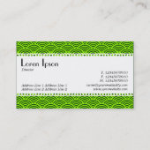 Café Retro (Scalloped) - Muster für Fischfang Visitenkarte (Rückseite)