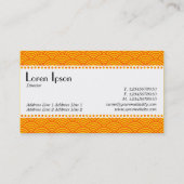 Café Retro (Scalloped) - Muster für Fischfang Visitenkarte (Rückseite)