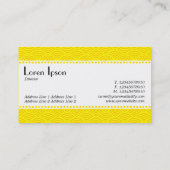 Café Retro (Scalloped) - Muster für Fischfang Visitenkarte (Rückseite)