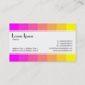 Café Retro (Scalloping) - Magenta to Yellow Visitenkarte (Rückseite)