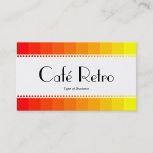 Café Retro (skallopiert) - Farbübergang Visitenkarte