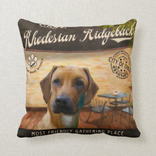 Café Rhodesian Ridgeback Kissen