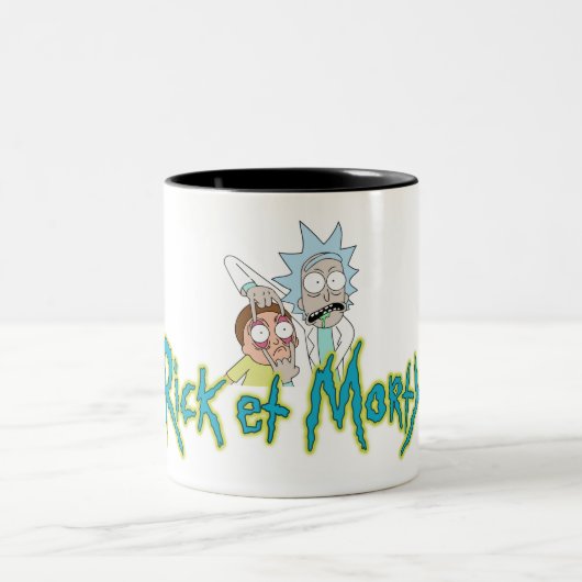 Café Rick and Morty Zweifarbige Tasse (Mittel)