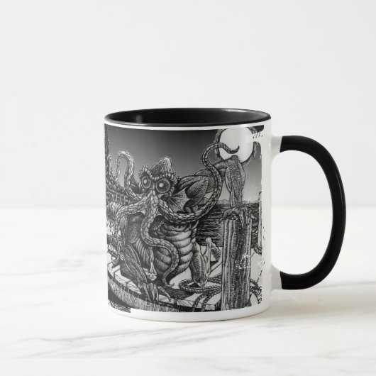 Café R'lyeh Getränk tief eine Schlamm-Tasse Tasse (Rechts)