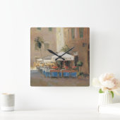 Café Rom Quadratische Wanduhr (Zuhause)