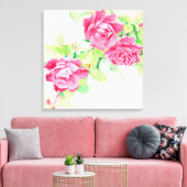 Café-Rose Leinwanddruck (Insitu (Wohnzimmer))