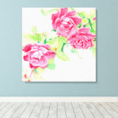 Café-Rose Leinwanddruck (Insitu (Holzboden))