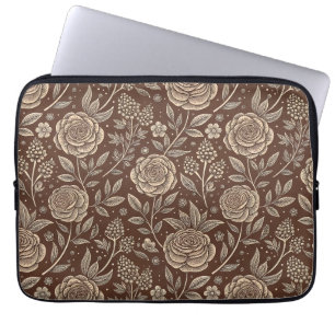 Café Rose Wild florales Muster Laptopschutzhülle