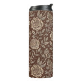 Café Rose Wild florales Muster Thermosbecher (Nach links gedreht)