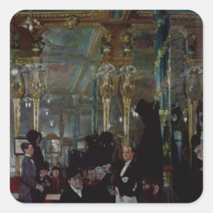 Cafe Royal, London, 1912 Quadratischer Aufkleber