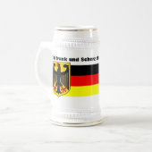 Cafe Rustika Stein Oktoberfest Bierglas (Vorderseite Links)