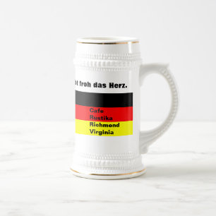 Cafe Rustika Stein Oktoberfest Bierglas