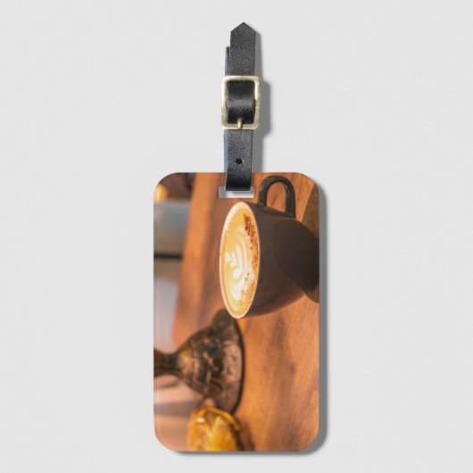 Café Setting Gepäckanhänger (Vorderseite Vertikal)