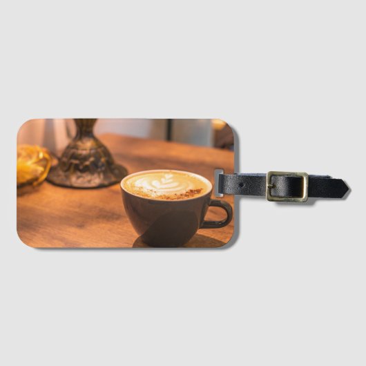 Café Setting Gepäckanhänger (Vorderseite (Horizontal))