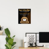 Café Shop Coffee Cup Custom Marketing Poster (Heimbüro)