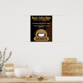 Café Shop Coffee Cup Custom Marketing Poster (Küche)