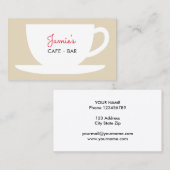 Café Shop Kaffeeunternehmen Visitenkarte Vorlage (Vorne/Hinten)