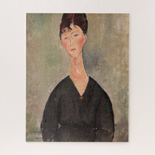Cafe Singer von Amedeo Modigliani Puzzle (Vertikal)