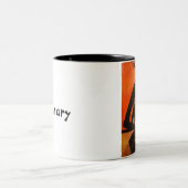 Café-Sitzung Zweifarbige Tasse (Mittel)