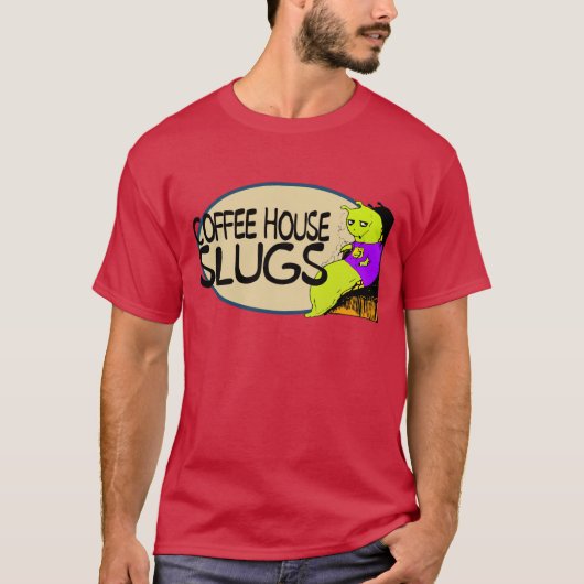 Café Slugs Schnecke T-Shirt (Vorderseite)