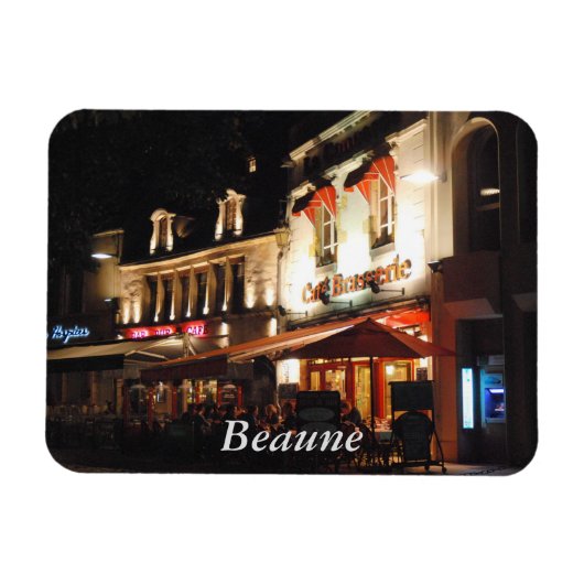 Cafe Society, Beaune, Burgund Magnet (Horizontal)