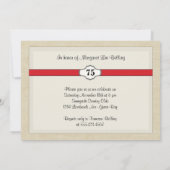 Café Society Personalisiert Womans Geburtstagspart Einladung (Rückseite)