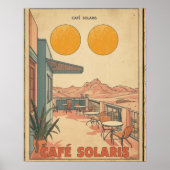 Café Solaris - Sci-Fi Vintage Poster (Vorne)