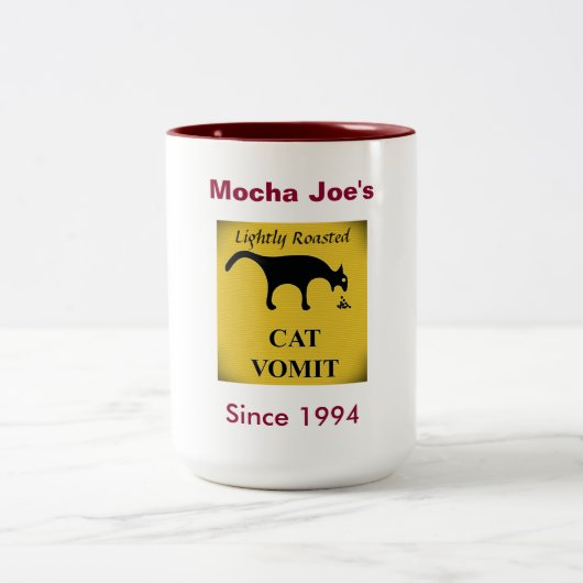 Café-Spaß #3: Kaffee-Tasse Zweifarbige Tasse (Mittel)