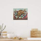 Café Spaß Poster (Küche)