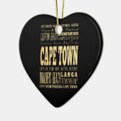 Café-Stadtstadt der Südafrika-Typografie-Kunst Keramikornament (Links)