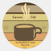 Cafe Sticker (Vorderseite)